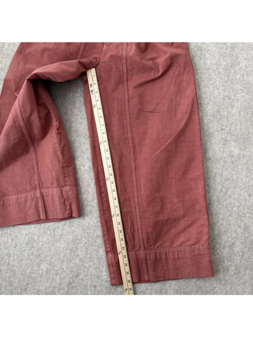 Everlane Linen Blend Pants Womens 2 Garment Dyed Pleated Wide Leg Ankle Length